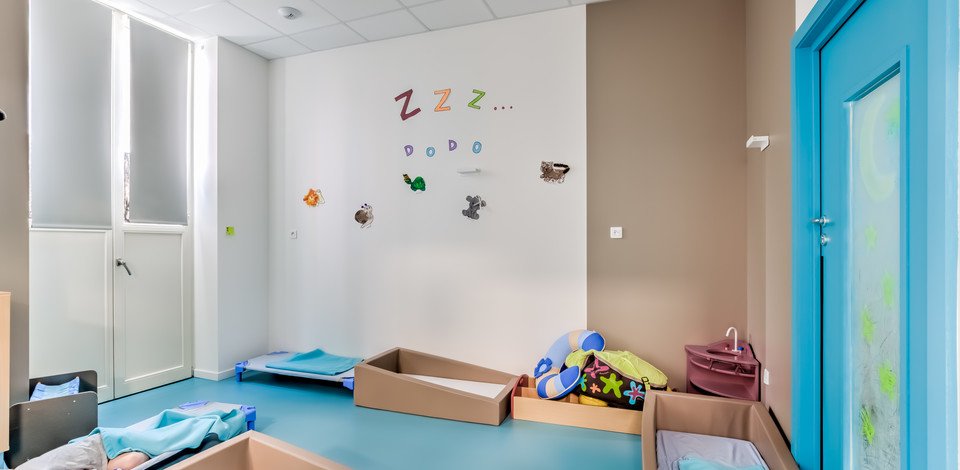 Crèche Schiltigheim Trottinette people&baby espace de sommeil dortoirs enfants