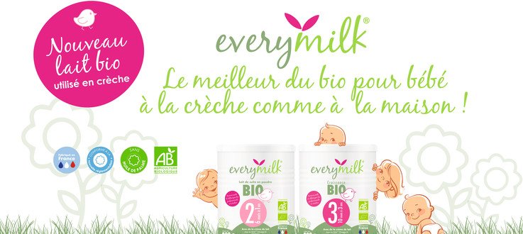 Les crèches people&baby choisissent everymilk, une nouvelle gamme de laits infantiles Bio 