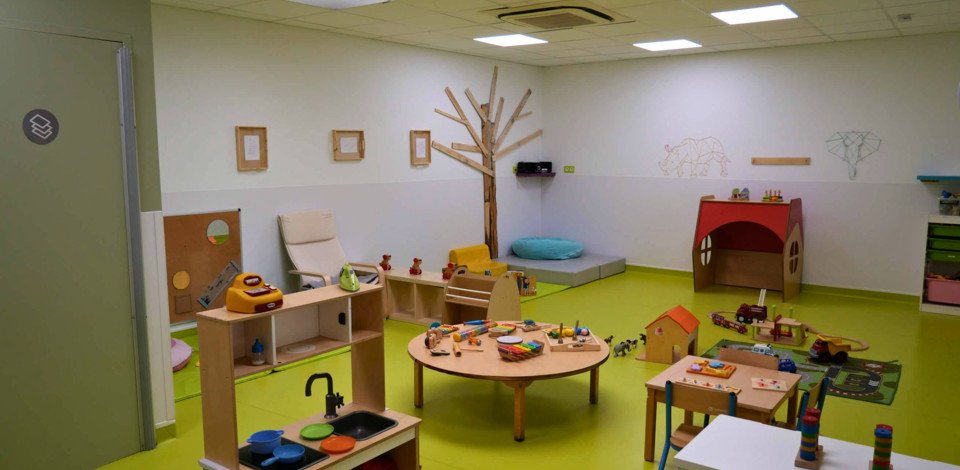 Crèche Lyon Les lyonceaux people&baby salle de vie jeux en bois jeux enfants livres éveil