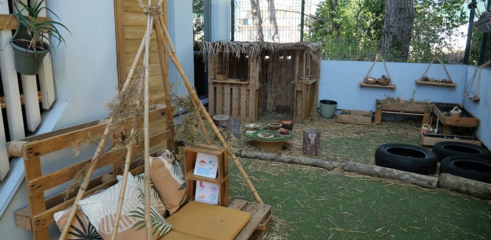 Crèche Nice Les petites bulles people&baby espace extérieur jeux enfants nature